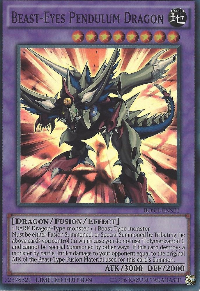 Dragon Pendule aux Yeux de Bête [BOSH-ENSE1] Super Rare 