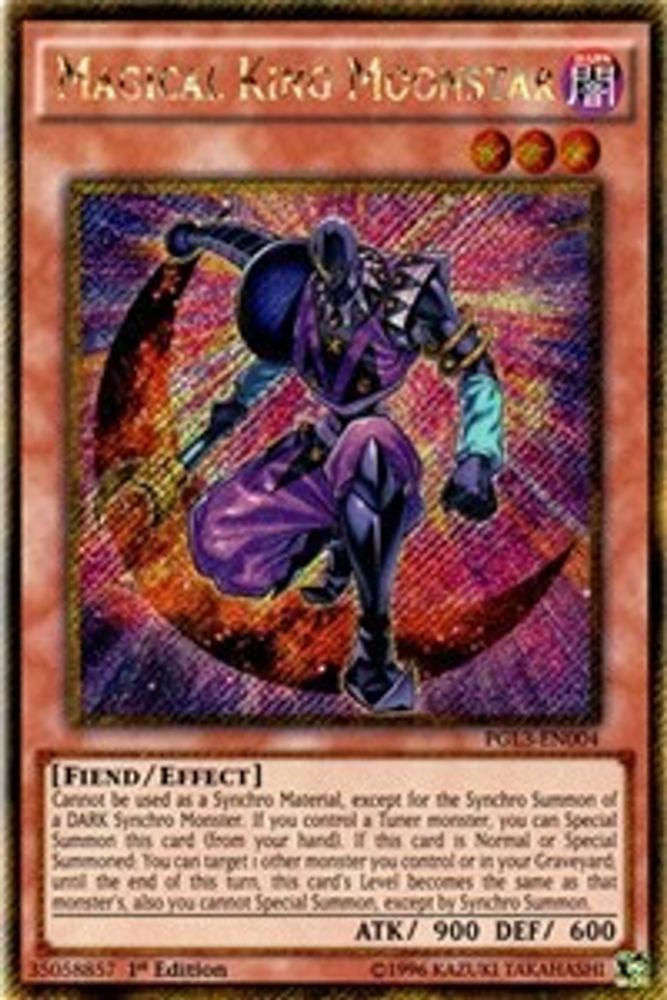 Magical King Moonstar (PGL3-EN004) - Gold Secret Rare