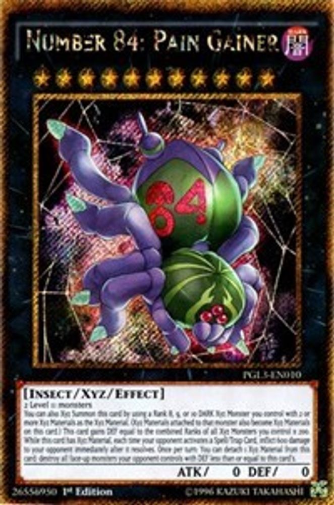 Numéro 84 : Pain Gainer [PGL3-EN010] Gold Secret Rare 