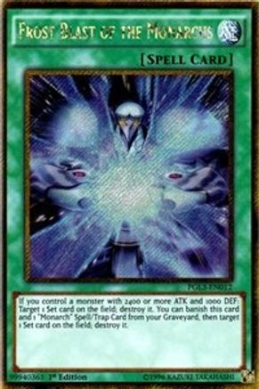 Explosion de givre des monarques [PGL3-EN012] Gold Secret Rare 