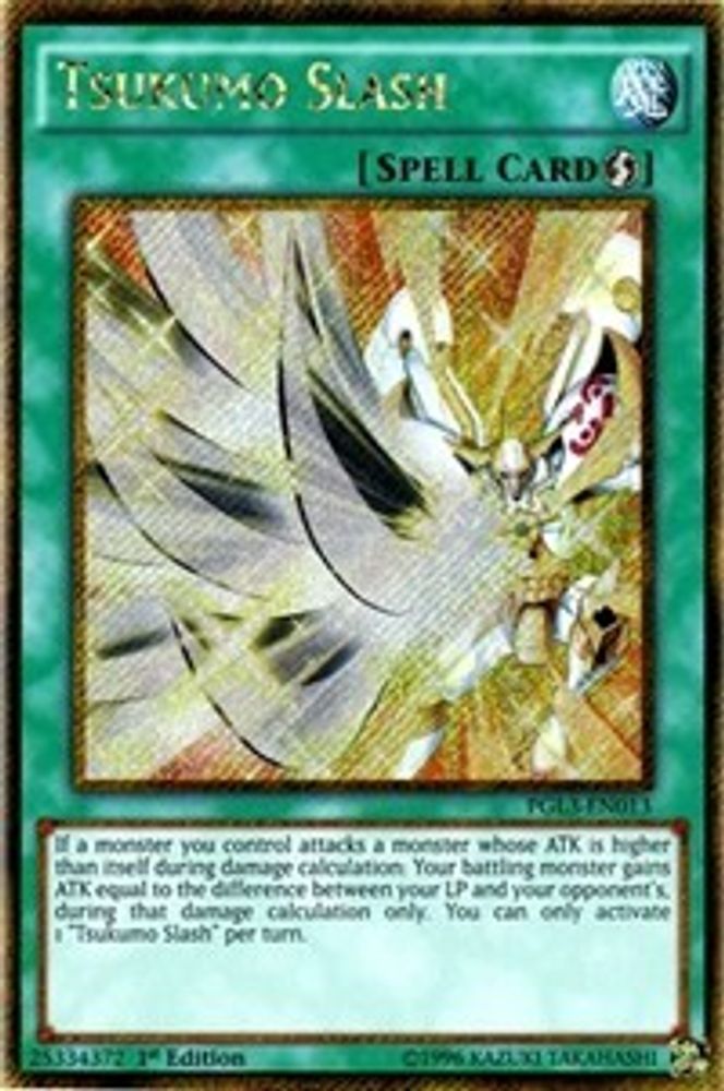 Tsukumo Slash (PGL3-EN013) - Gold Secret Rare