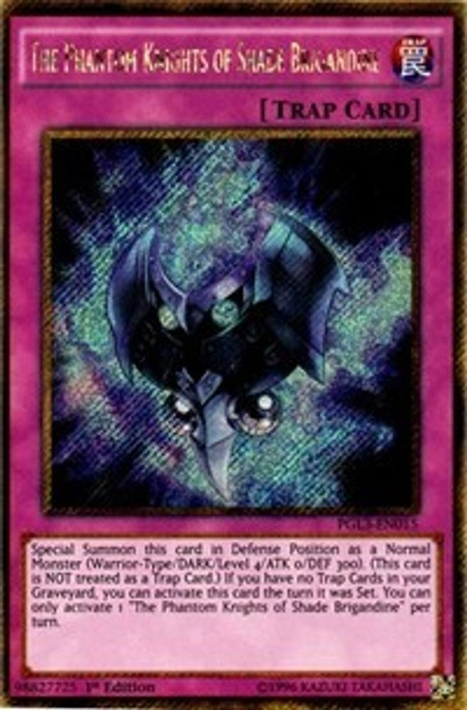 The Phantom Knights of Shade Brigandine (PGL3-EN015) - Gold Secret Rare