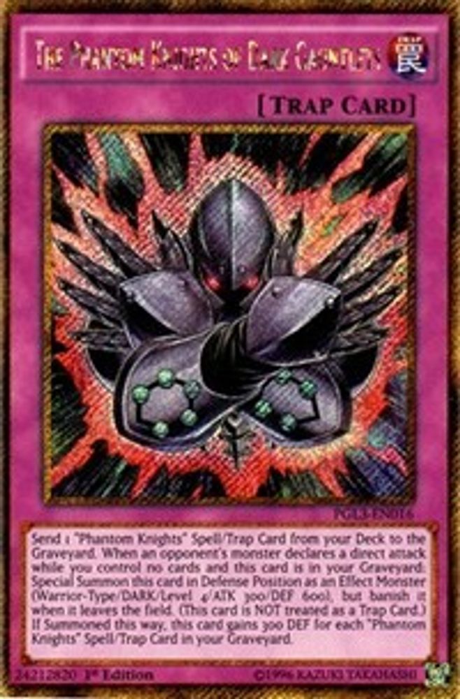 Les Chevaliers Fantômes des Gantelets Sombres [PGL3-EN016] Gold Secret Rare 