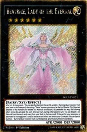 Béatrice, Dame de l'Éternel [PGL3-EN021] Gold Secret Rare 