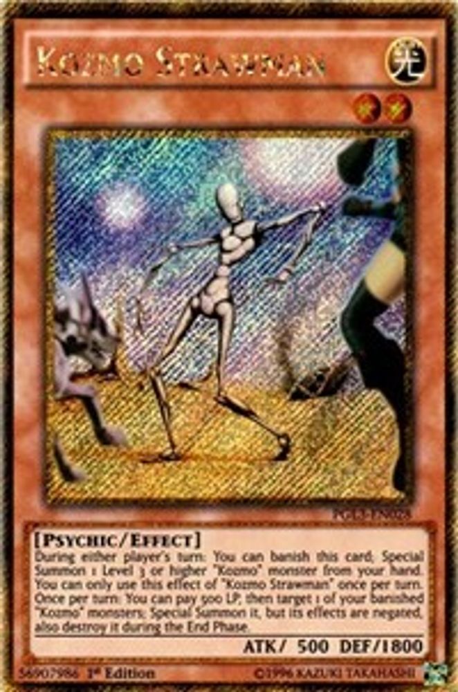 Kozmo Strawman [PGL3-EN028] Or Secret Rare 