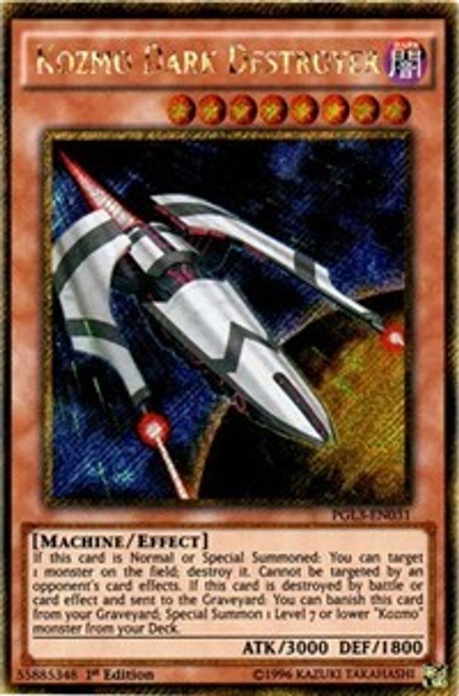 Kozmo Dark Destroyer (PGL3-EN031) - Gold Secret Rare