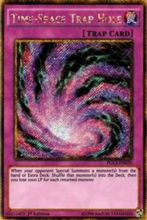 Time-Space Trap Hole [PGL3-EN039] Gold Secret Rare