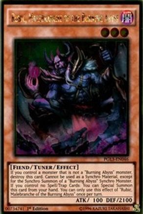 Rubic, Malebranche of the Burning Abyss (PGL3-EN046) - Premium Gold: Infinite Gold 1st Edition