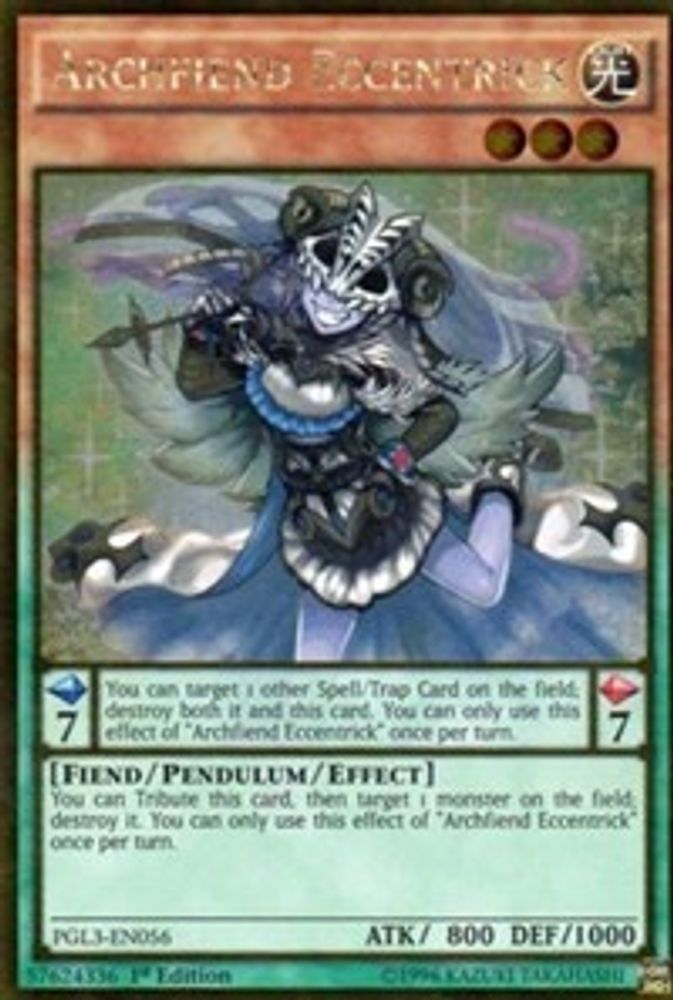 Archfiend Eccentrick (PGL3-EN056) - Gold Rare
