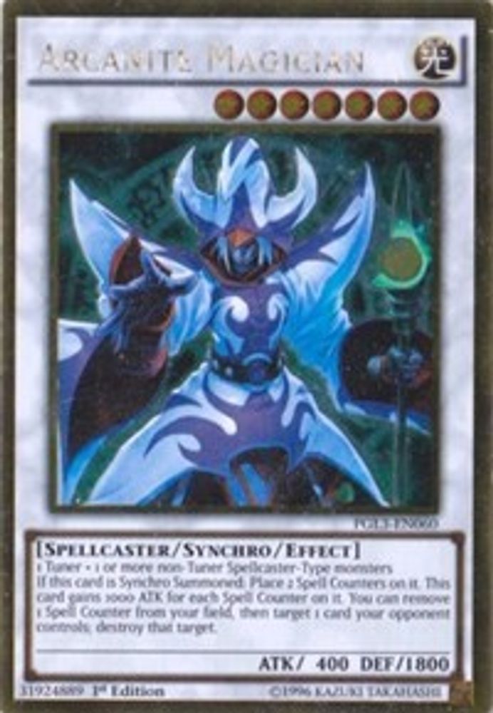 Arcanite Magician (PGL3-EN060) - Gold Rare