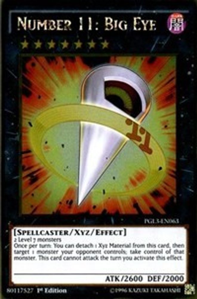 Number 11: Big Eye (PGL3-EN063) - Gold Rare
