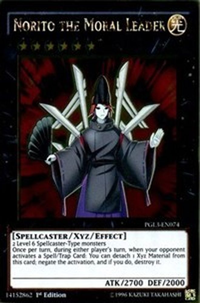 Norito the Moral Leader (PGL3-EN074) - Gold Rare