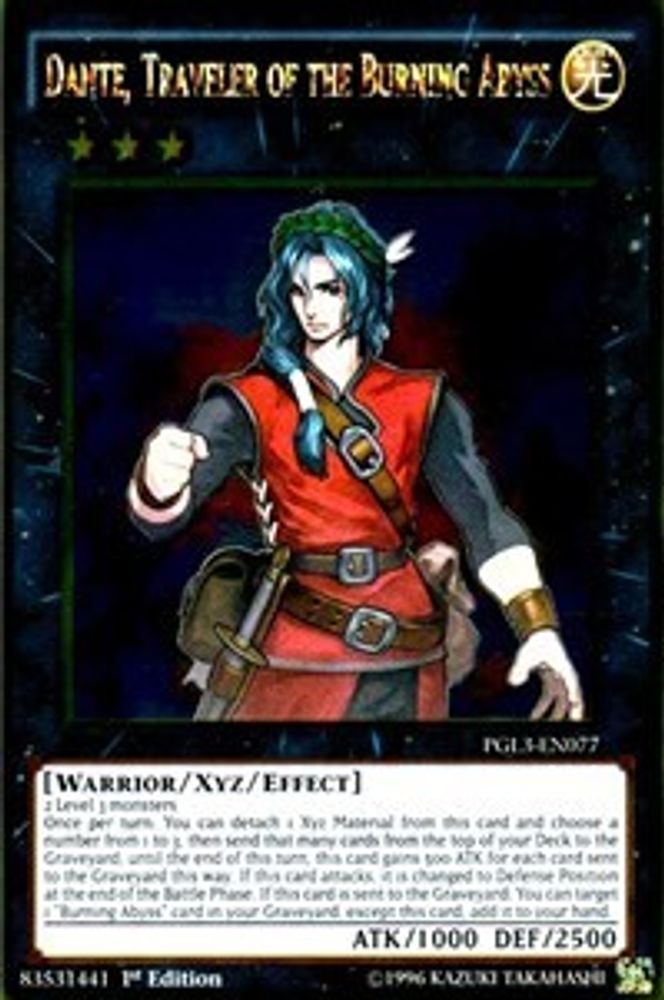 Dante, Traveler of the Burning Abyss (PGL3-EN077) - Gold Rare