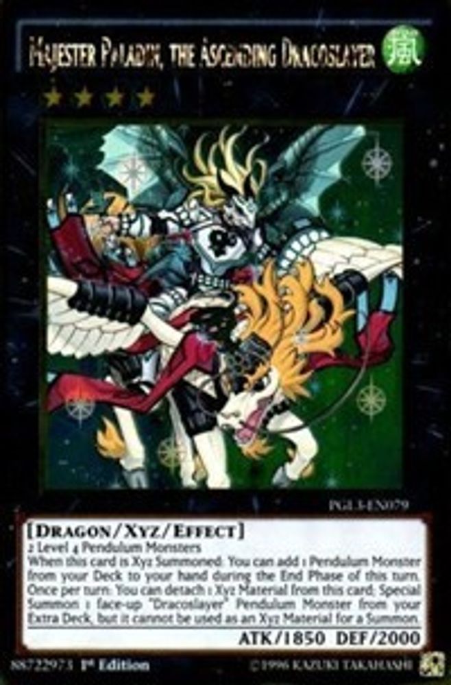 Majester Paladin, the Ascending Dracoslayer (PGL3-EN079) - Gold Rare