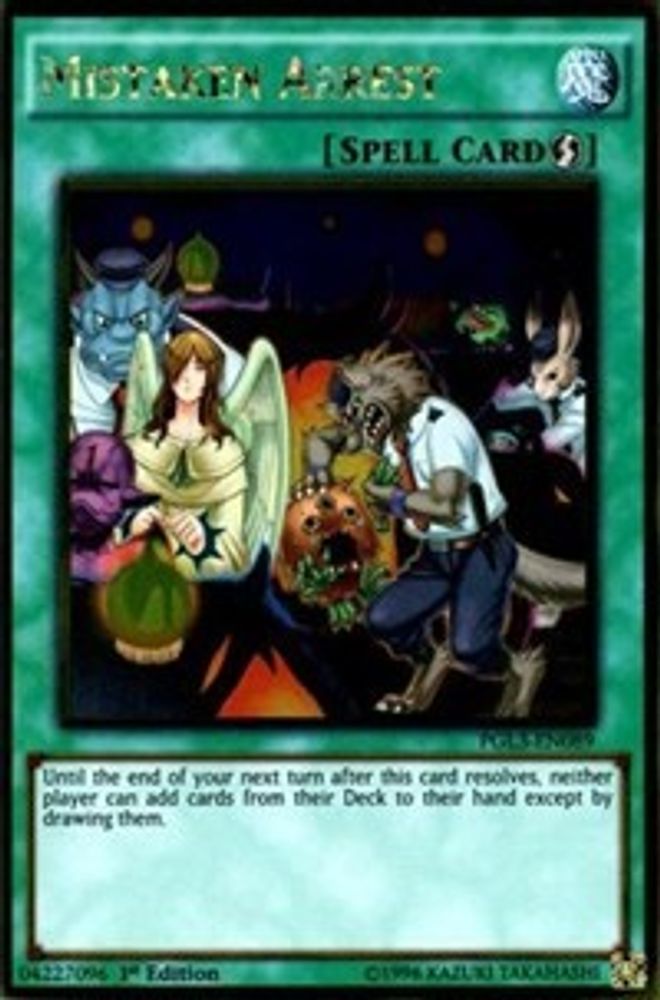 Mistaken Arrest (PGL3-EN089) - Gold Rare