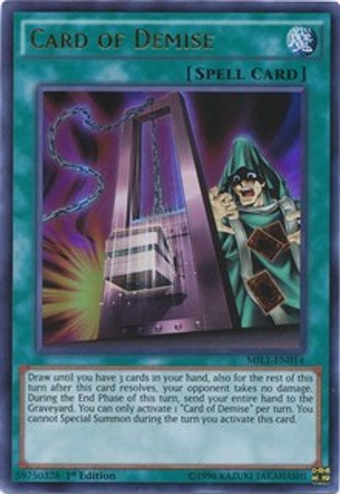Card of Demise (MIL1-EN014) - Ultra Rare