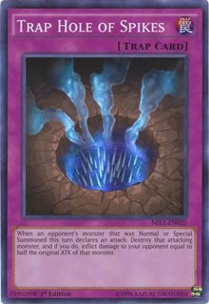 Trap Hole of Spikes (MIL1-EN022) - Super Rare