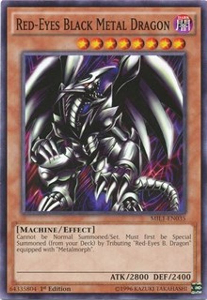 Red-Eyes Black Metal Dragon (MIL1-EN035) - Common