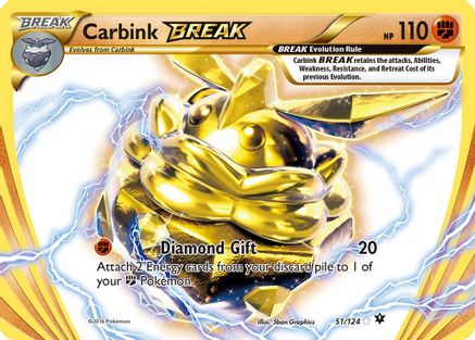 Carbink BREAK 051  - Holofoil - Rare BREAK