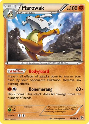 Marowak 037/124  - Rare