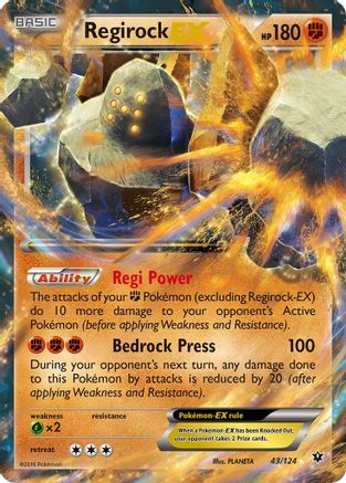 Regirock EX 043  - Holofoil - Ultra Rare
