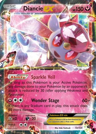 Diancie EX 072  - Holofoil - Ultra Rare