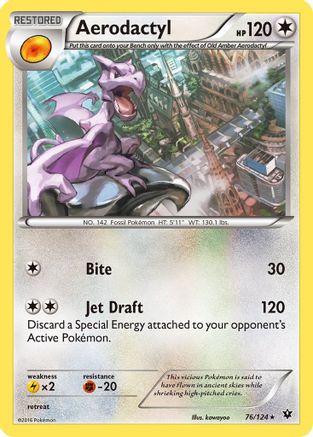 Aerodactyl 076  - Rare