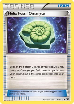 Helix Fossil Omanyte/124  - Uncommon