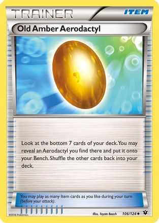 Old Amber Aerodactyl/124  - Uncommon