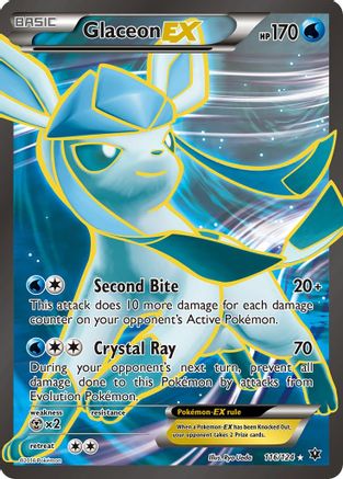 Glaceon EX (Full Art) 116  - Holofoil - Ultra Rare