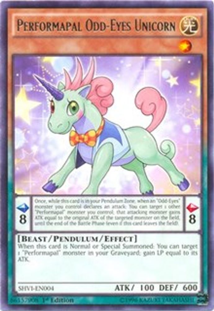 Performapal Odd-Eyes Unicorn (SHVI-EN004) - Rare
