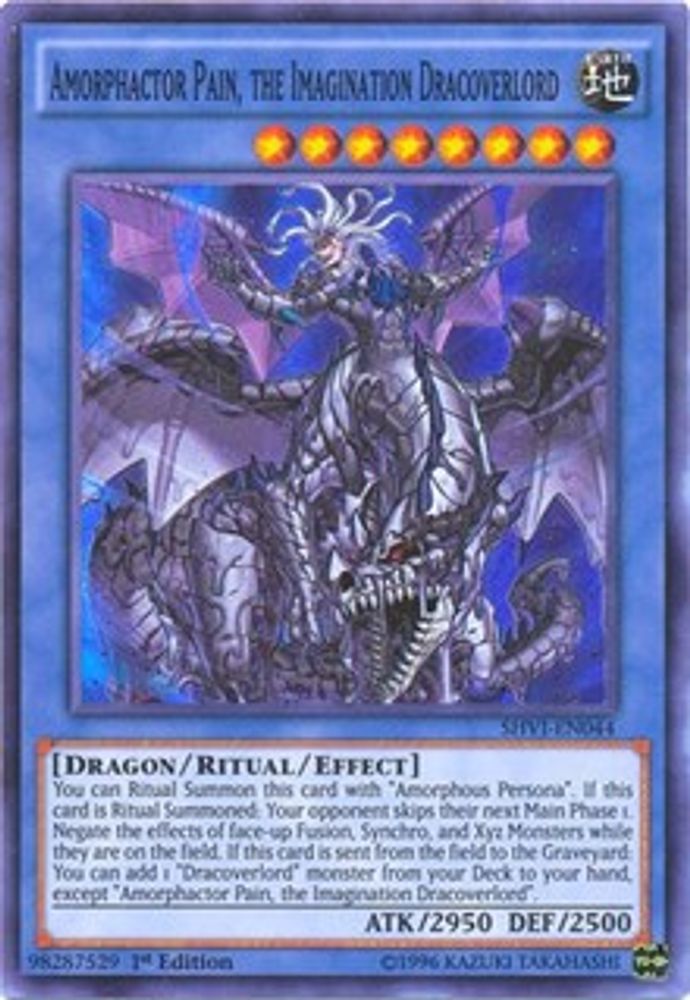 Amorphactor Pain, the Imagination Dracoverlord (SHVI-EN044) - Super Rare