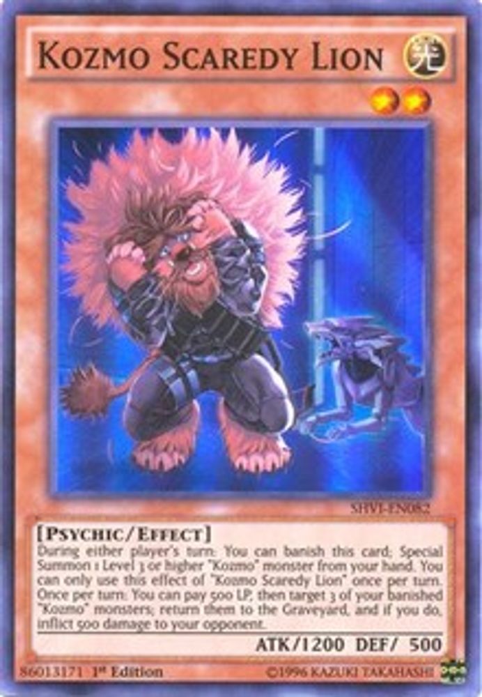 Kozmo Scaredy Lion [SHVI-EN082] Super Rare 