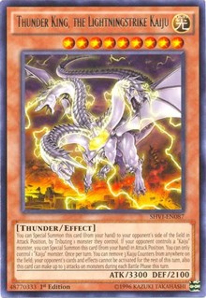 Thunder King, the Lightningstrike Kaiju (SHVI-EN087) - Rare