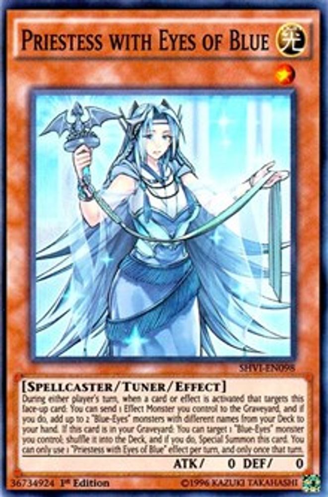Priestess with Eyes of Blue (SHVI-EN098) - Super Rare