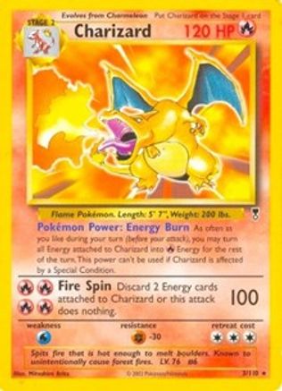 Charizard - 3/110 (WotC Legendary Collection)/110  - Rare