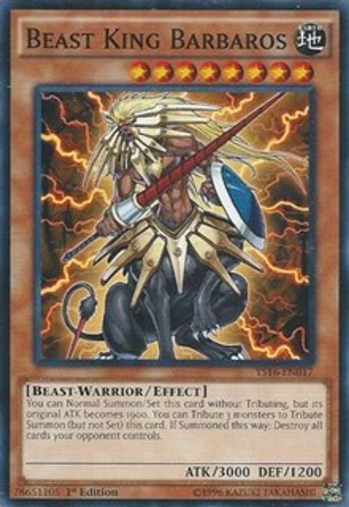 Roi des bêtes Barbaros [YS16-EN017] Commun 