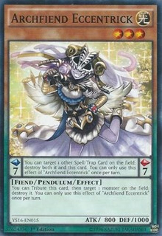 Archfiend Excentrick [YS16-EN015] Commun 