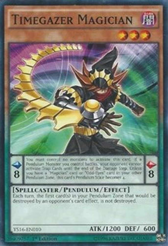 Timegazer Magician (YS16-EN010) - Common
