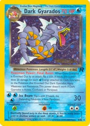 Dark Gyarados (8/82) (Avant-première Promo) [Team Rocket Unlimited] 