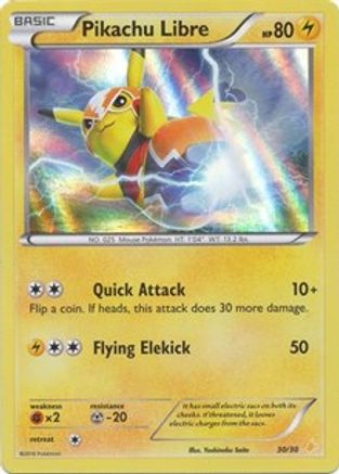 Pikachu Libre (30 (30 - Holo) 030  - Holofoil - Common