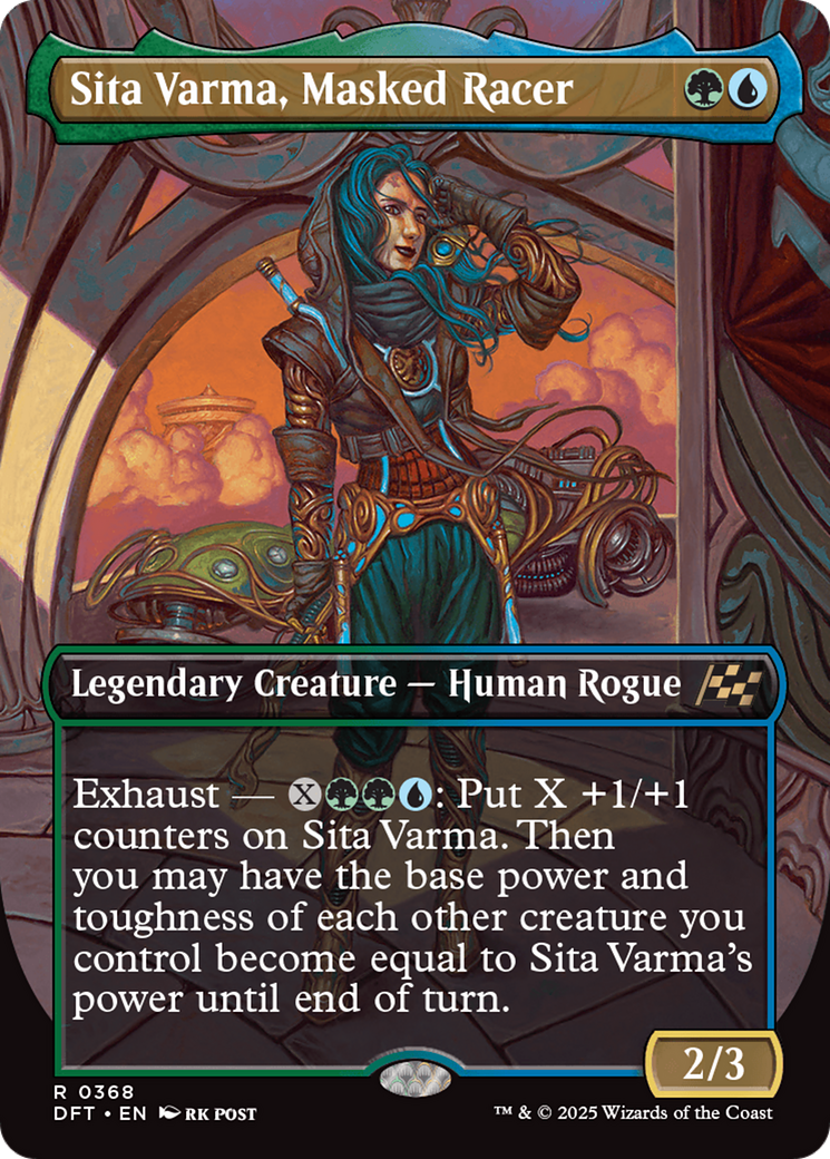 Sita Varma, Masked Racer (Borderless) (DFT-368) - Aetherdrift (Borderless)