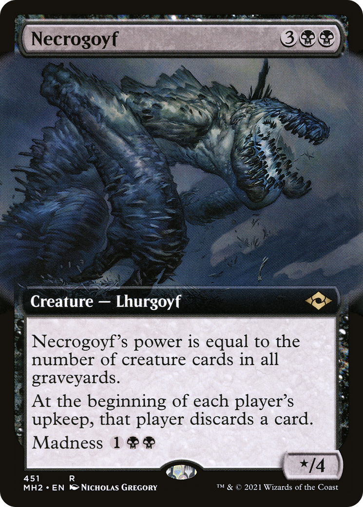 Necrogoyf (Art étendu) [Horizons modernes 2] 