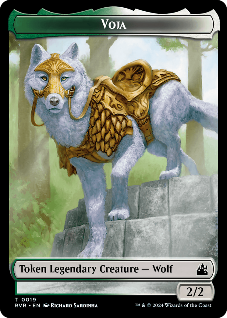 Oiseau // Jeton double face Voja [Jetons remasterisés Ravnica] 