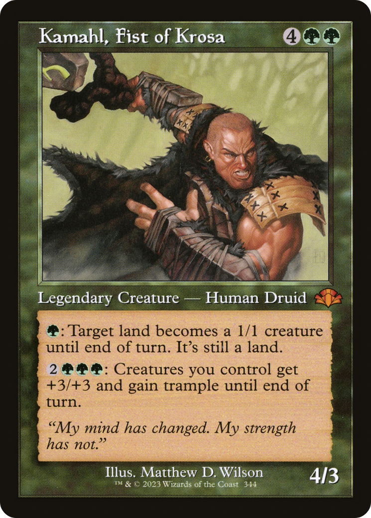 Kamahl, poing de Krosa (rétro) [Dominaria Remastered] 