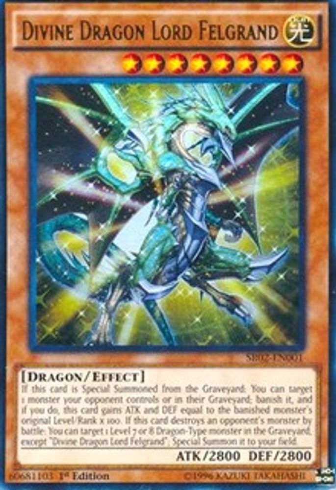 Seigneur Dragon Divin Felgrand [SR02-EN001] Ultra Rare 