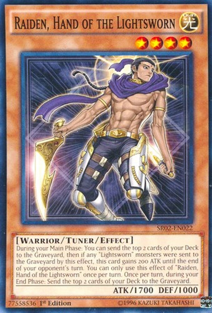 Raiden, Hand of the Lightsworn (SR02-EN022) - Common