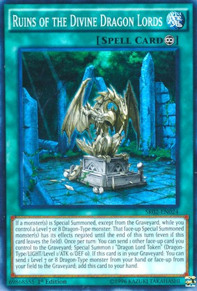 Ruins of the Divine Dragon Lords (SR02-EN024) - Super Rare