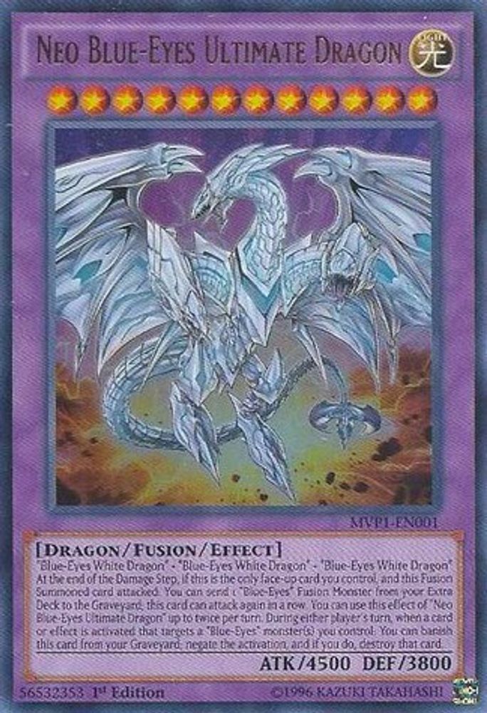 Neo Blue-Eyes Ultimate Dragon (MVP1-EN001) - Ultra Rare