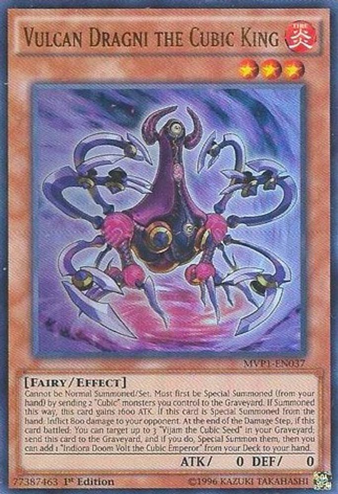 Vulcain Dragni le roi cubique [MVP1-EN037] Ultra Rare 